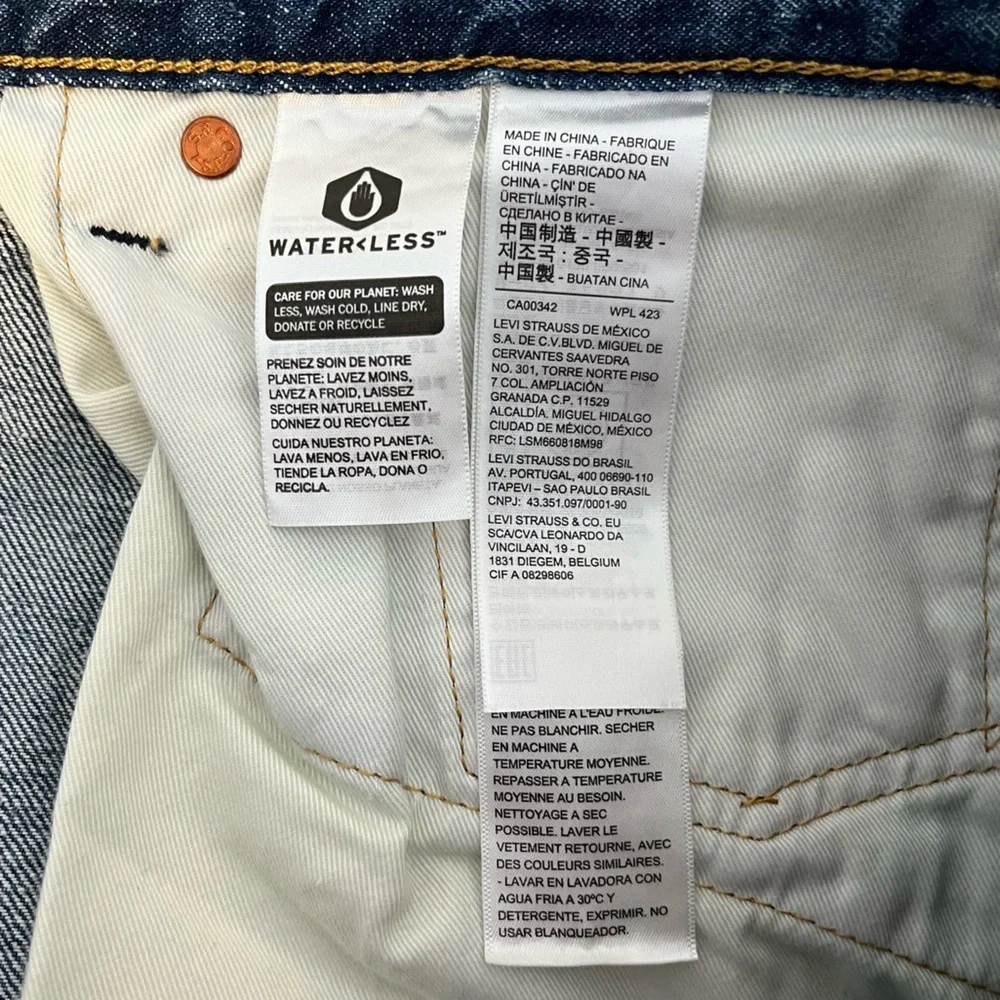 NWT Levi's 50s Straight Denim Jeans Medium Rinse Blue Size 36